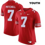 Youth NCAA Ohio State Buckeyes Teradja Mitchell #7 College Stitched Authentic Nike Red Football Jersey JU20E61MJ